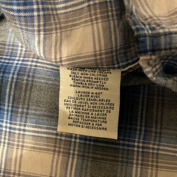 Denim & Supply Ralph Lauren Black and Blue Plaid Shirt - Picture 4 of 9